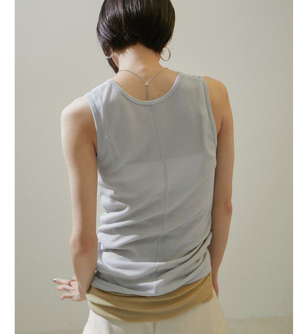 SALON adam et rope'「nu=layerスクープネックタンクトップ」|タンクトップ|ライトグレー