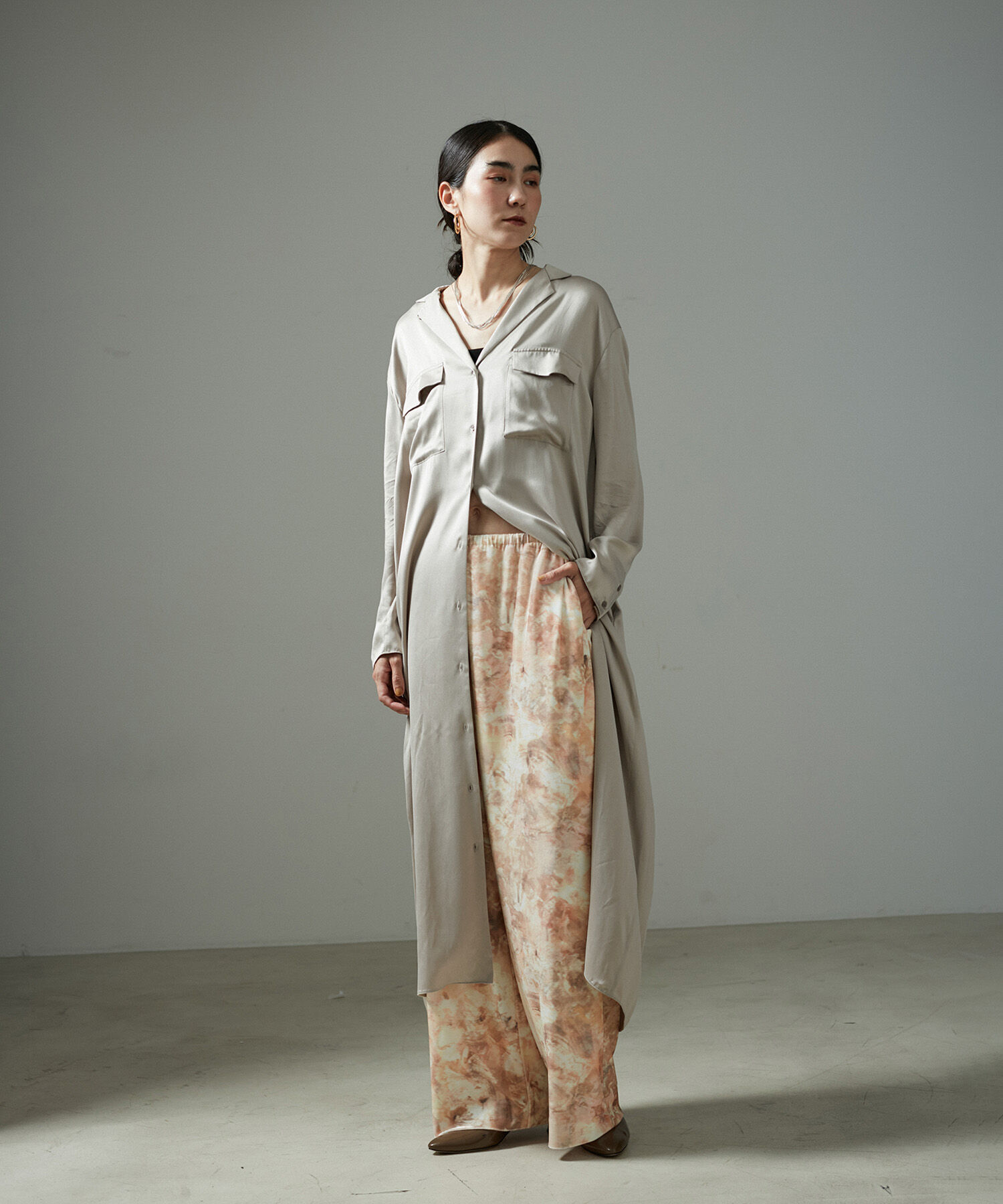 SALON adam et rope'「ストーンウッドプリントベロアパンツ」|その他|