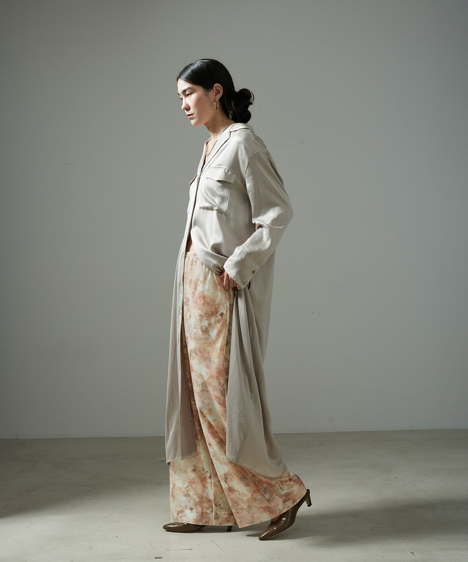 SALON adam et rope'「ストーンウッドプリントベロアパンツ」|その他|