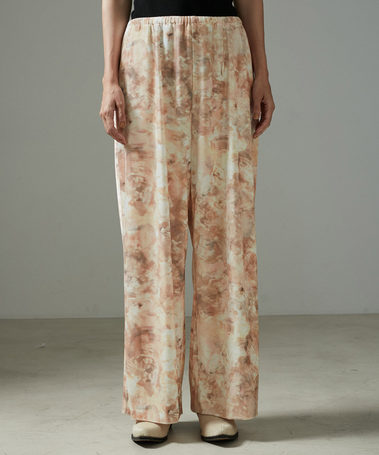 SALON adam et rope'「ストーンウッドプリントベロアパンツ」|その他|