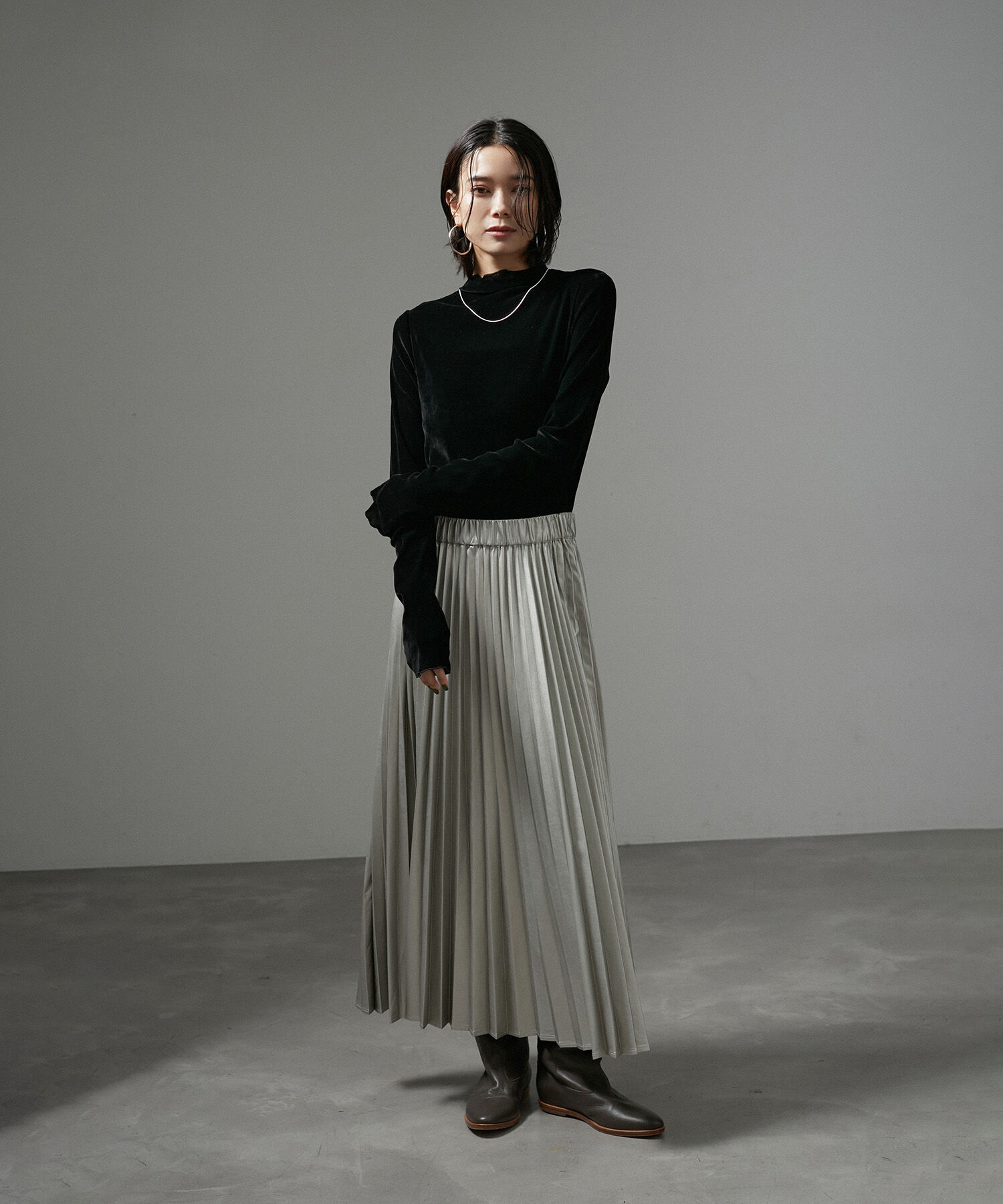 SALON adam et rope'「【WEB限定】リュクスベロアハイネックプルオーバー」|Tシャツ・カットソー|