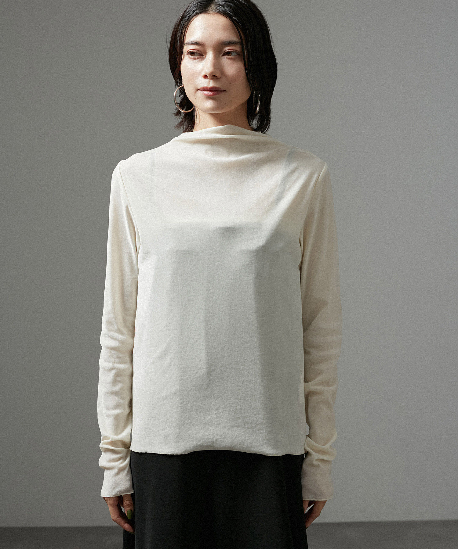 SALON adam et rope'「【WEB限定】リュクスベロアハイネックプルオーバー」|Tシャツ・カットソー|