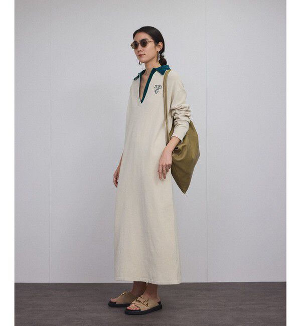 SALON adam et rope'「ポロワンピース-CreamyCotton /クリーミーコットン-」|ワンピース|