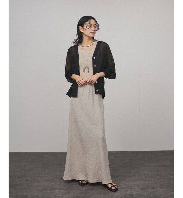 SALON adam et rope'「ブライトシアーカーディガン」|カーディガン|