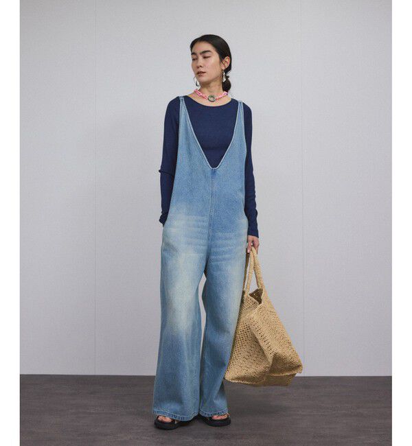 SALON adam et rope'「【WEB限定】デニムサロペット 2」|オールインワン|