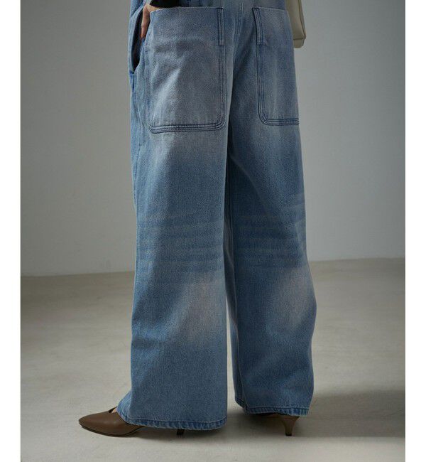 SALON adam et rope'「【WEB限定】デニムサロペット 2」|オールインワン|