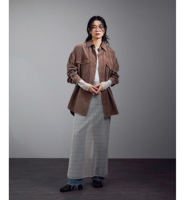 SALON adam et rope'「レースシアーワンピース」|ワンピース|