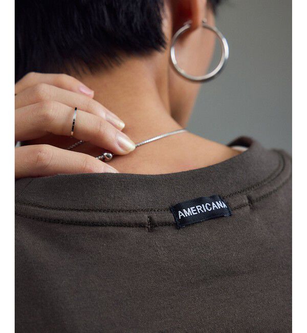SALON adam et rope'「【Americana（アメリカーナ） for SALON】別注ロゴTシャツ」|Tシャツ・カットソー|