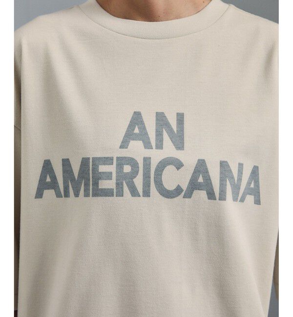 SALON adam et rope'「【Americana（アメリカーナ） for SALON】別注ロゴTシャツ」|Tシャツ・カットソー|