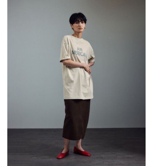 SALON adam et rope'「【Americana（アメリカーナ） for SALON】別注ロゴTシャツ」|Tシャツ・カットソー|