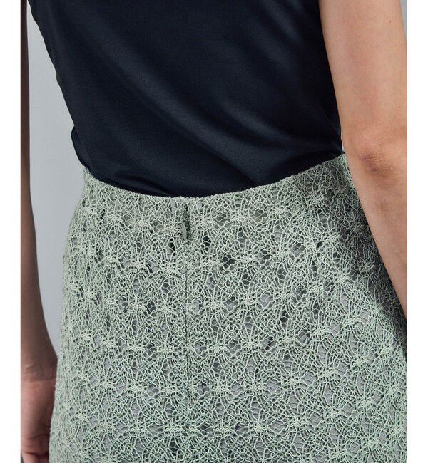 SALON adam et rope'「ラッセルレースヘムスカラップスカート / セットアップ対応」|スカート|