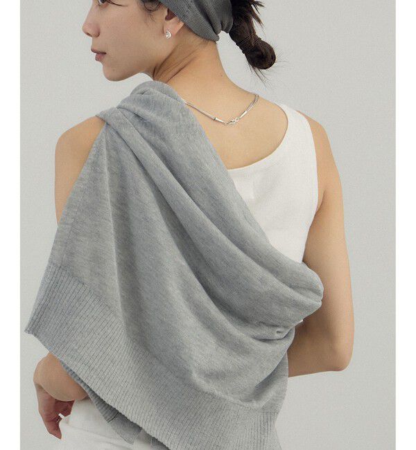 SALON adam et rope'「ブライトラメVネックシアーカーディガン」|カーディガン|