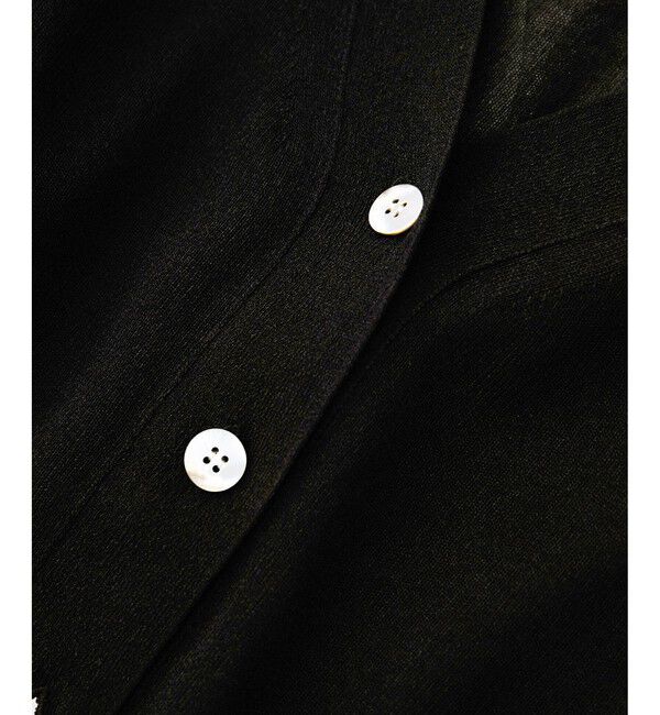 SALON adam et rope'「ブライトラメVネックシアーカーディガン」|カーディガン|