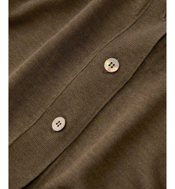 SALON adam et rope'「ブライトラメVネックシアーカーディガン」|カーディガン|