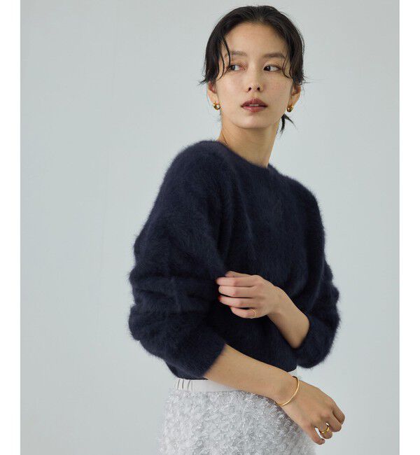 ROPE「フォックスカシミヤニットプルオーバー/イージーケア・アンサンブル対応」|ニット・セーター|