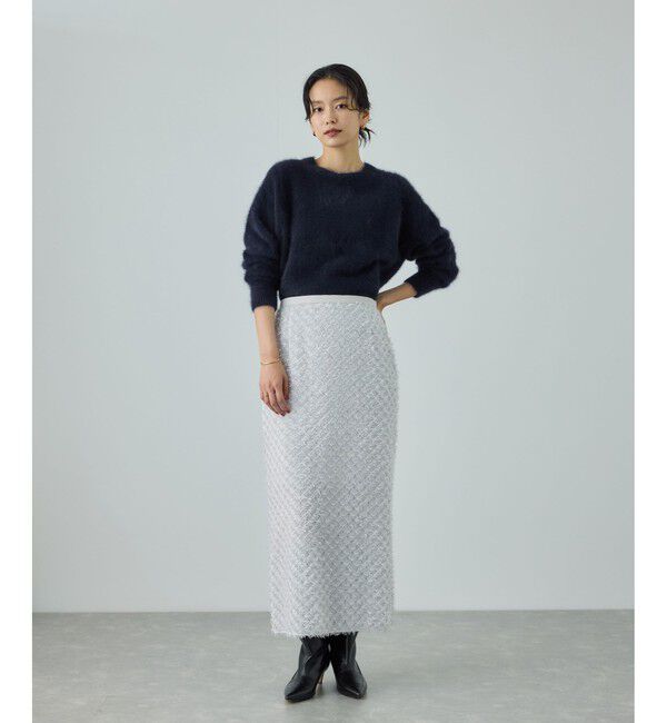 ROPE「フォックスカシミヤニットプルオーバー/イージーケア・アンサンブル対応」|ニット・セーター|