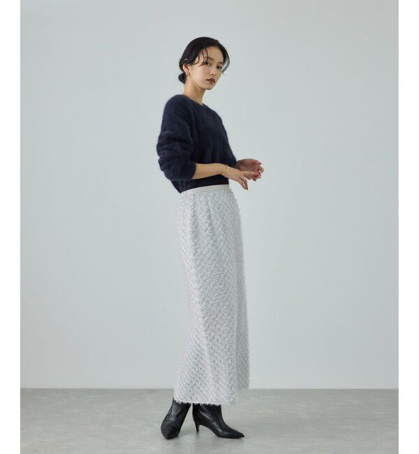 ROPE「フォックスカシミヤニットプルオーバー/イージーケア・アンサンブル対応」|ニット・セーター|