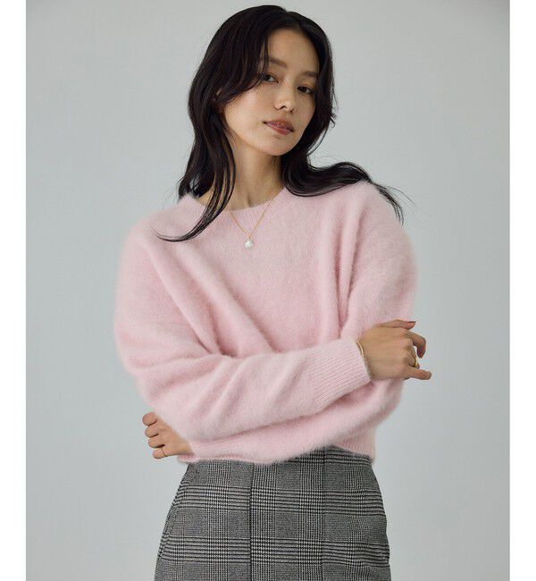 ROPE「フォックスカシミヤニットプルオーバー/イージーケア・アンサンブル対応」|ニット・セーター|ピンク系(65)