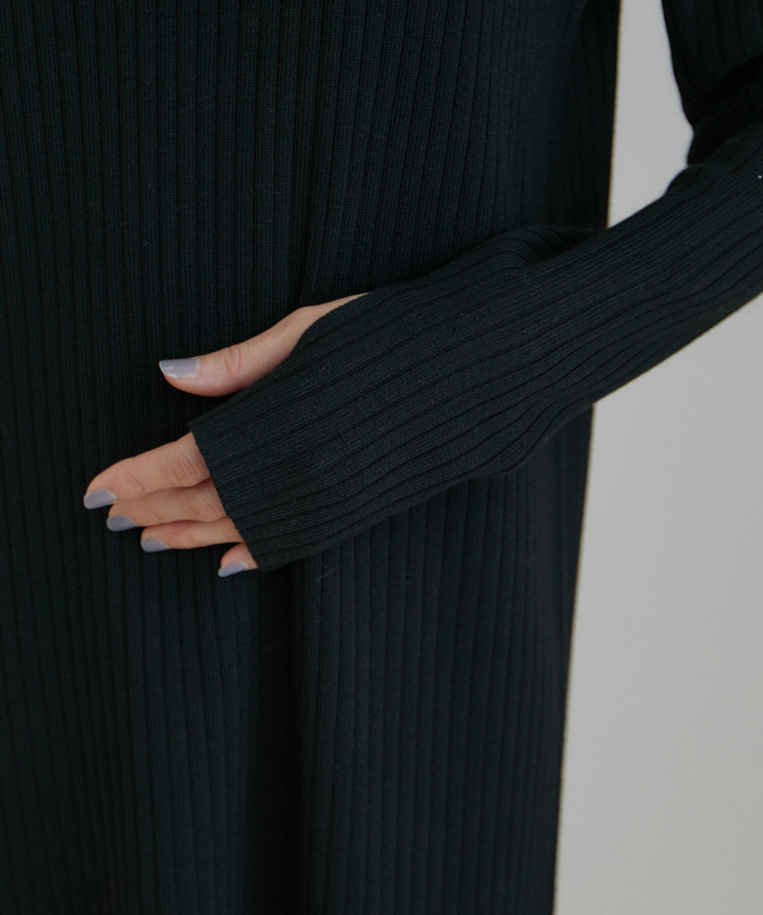 VIS「【WEB限定】針抜きリブマーメイドニットワンピース」|ワンピース|