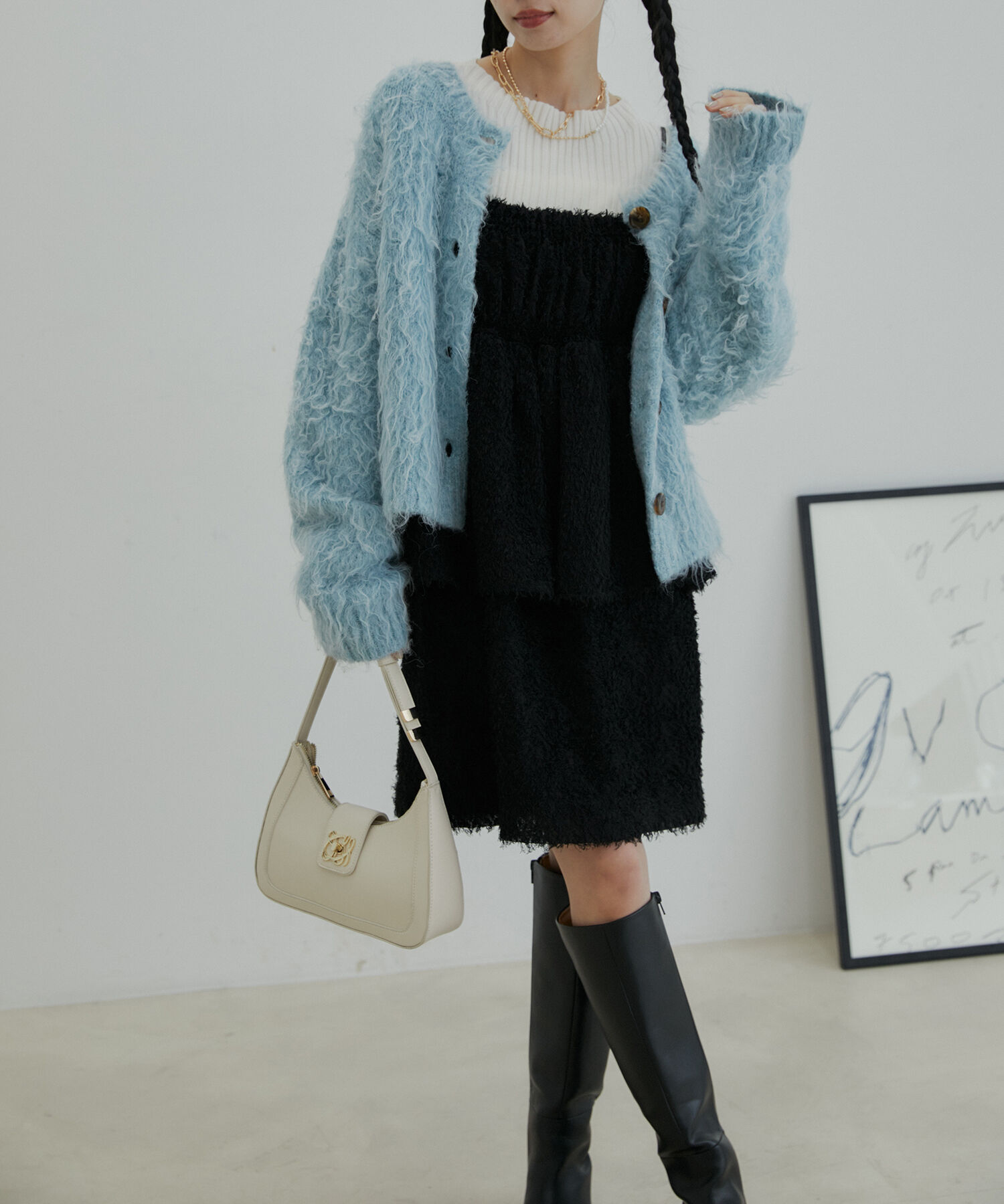 VIS「【ご好評につき追加生産】ハンドルリボンワンショルダーバッグ【180℃美人見え】」|ハンドバッグ|