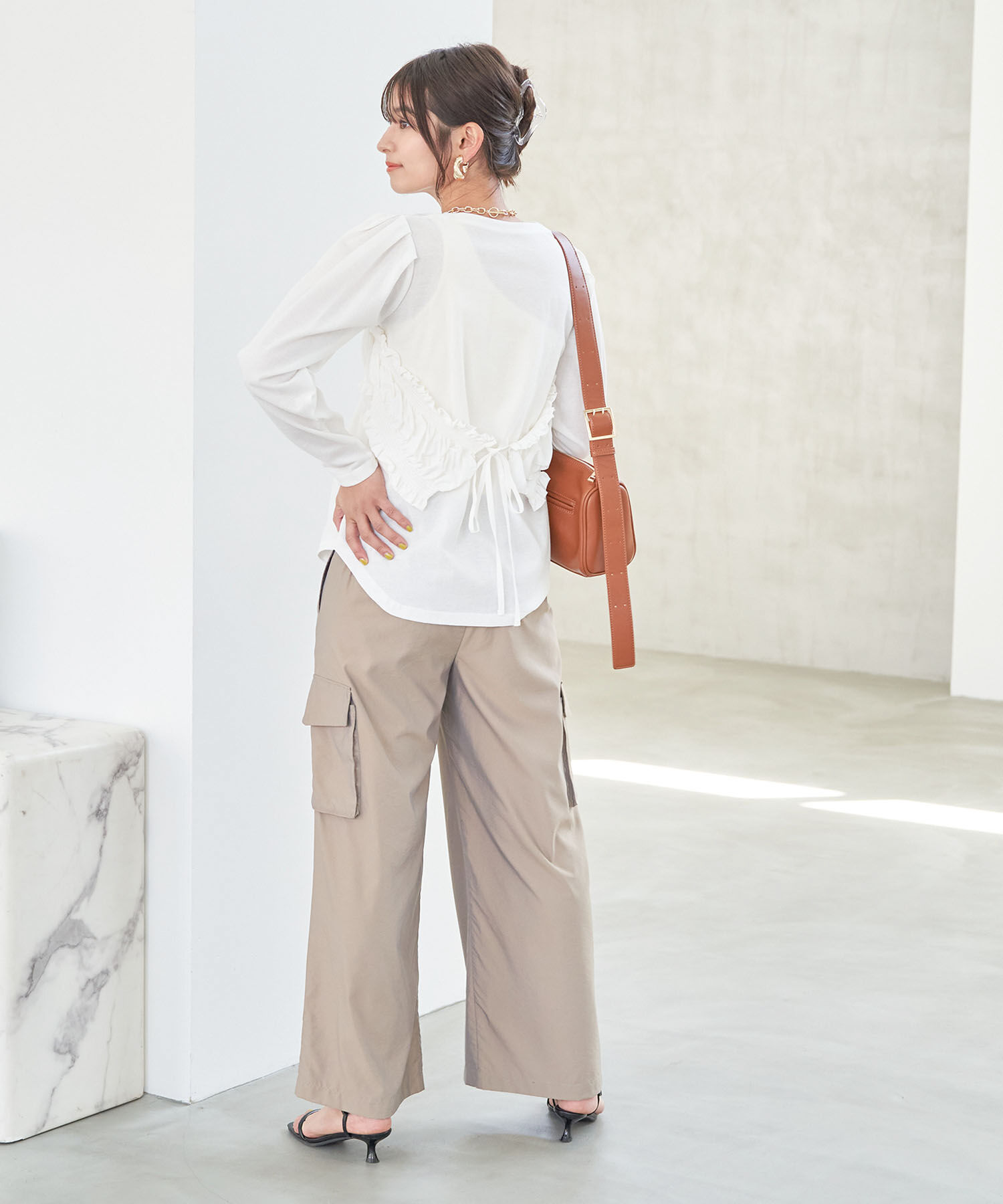 VIS「ビスチェドッキングデザインロングTシャツ」|Tシャツ・カットソー|