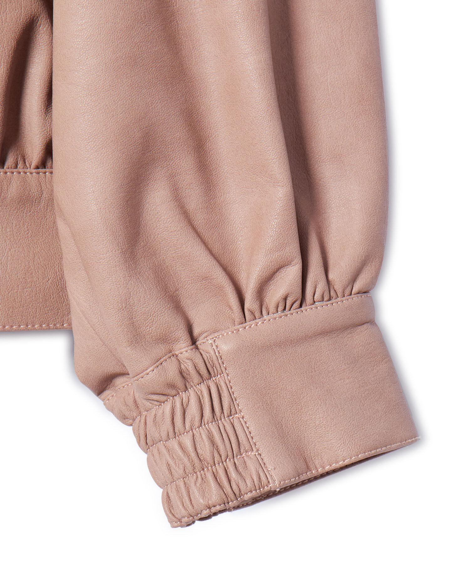 VIS「ヴィンテージライク合皮ブルゾン」|ブルゾン・スタジャン|