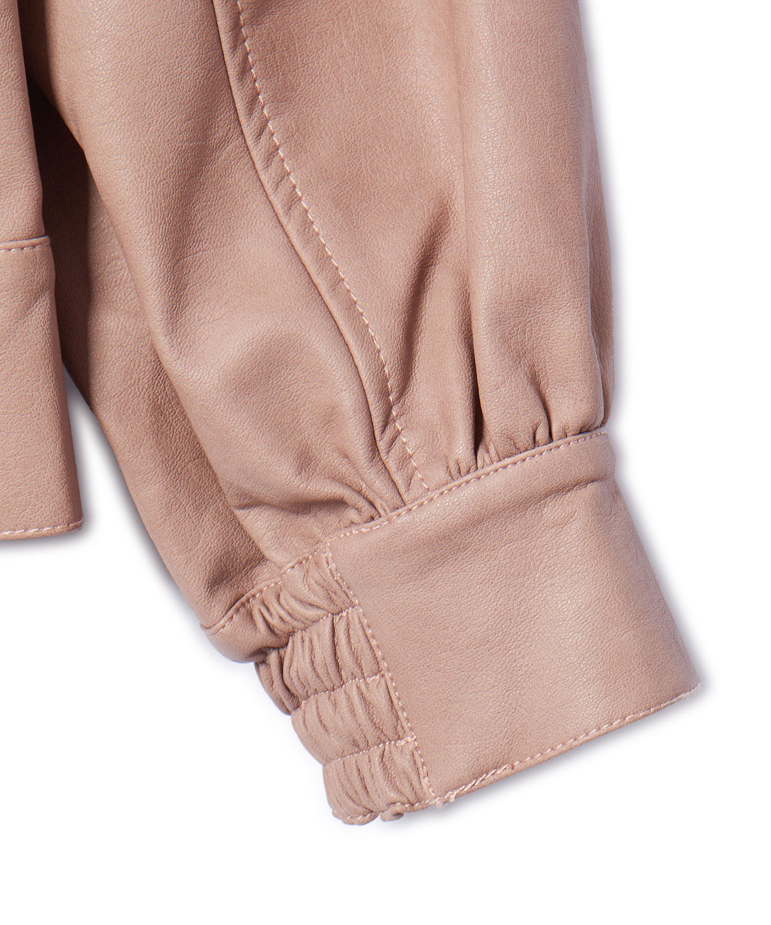 VIS「ヴィンテージライク合皮ブルゾン」|ブルゾン・スタジャン|