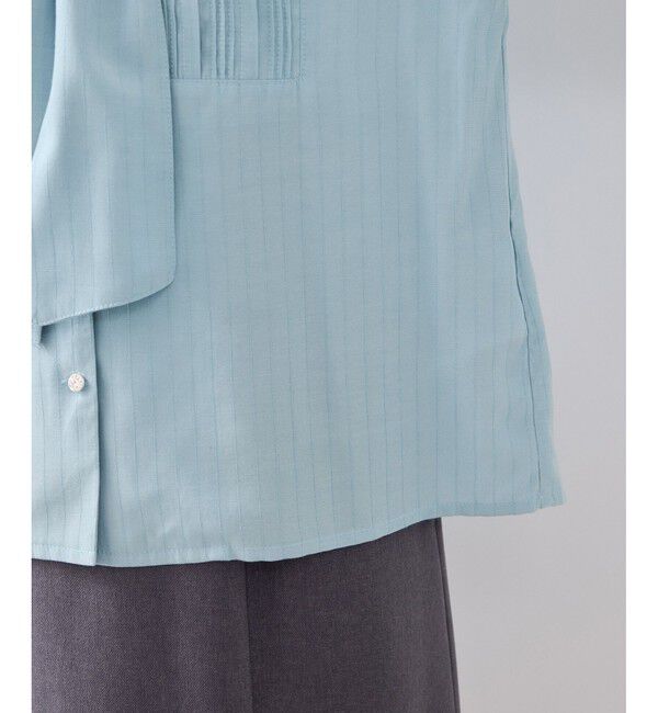 VIS「ランダムピンタックボウタイブラウス」|シャツ・ブラウス|