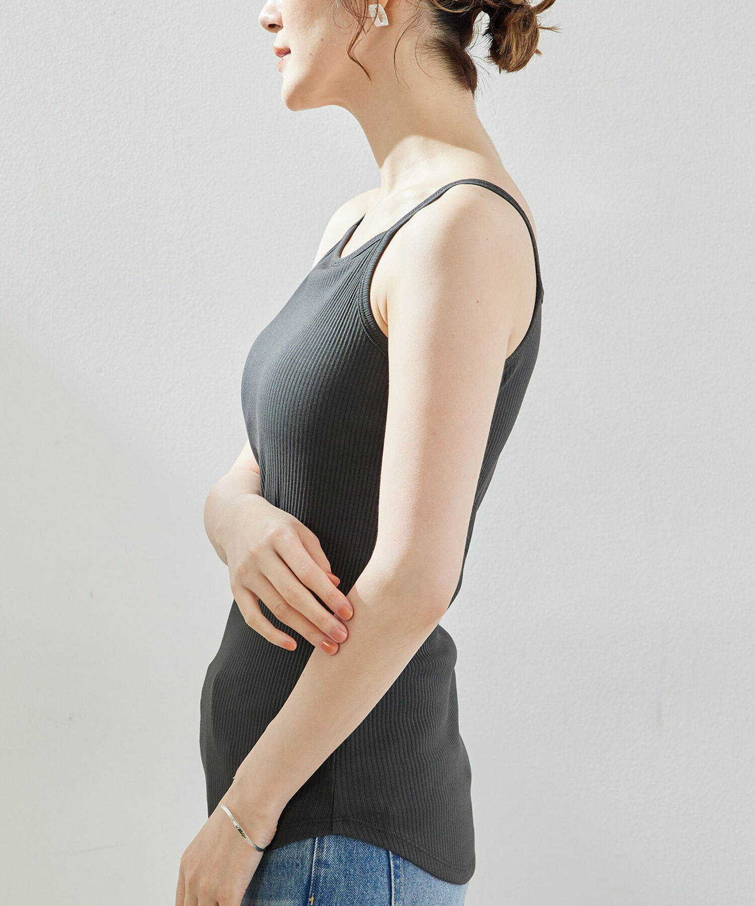 Rope&rsquo;Picnic「カップ付きアメリカンスリーブキャミソール」|キャミソール|