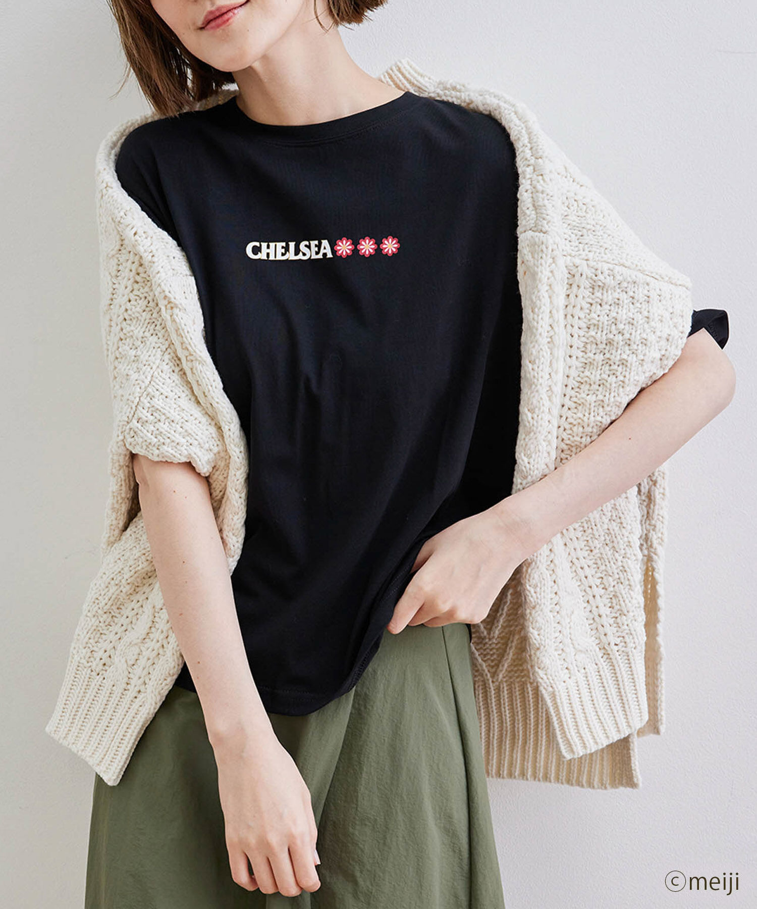 Rope&rsquo;Picnic「【CHELSEA&times;ROPE' PICNIC】ロゴＴシャツ」|Tシャツ・カットソー|ピンク(63)