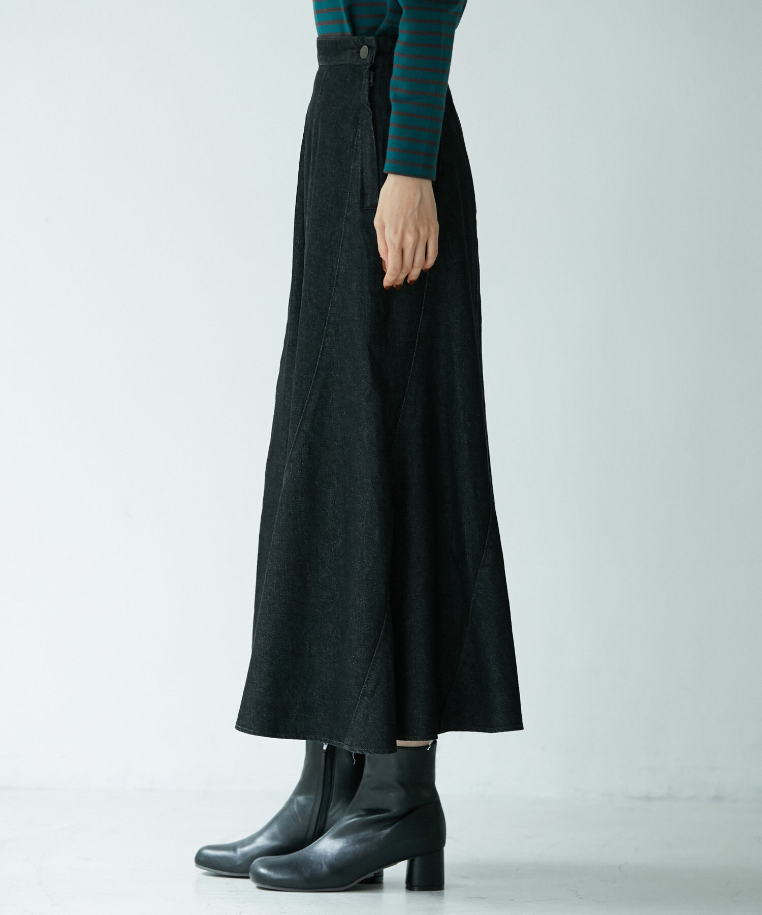 Rope&rsquo;Picnic「エスカルゴデニムスカート」|スカート|