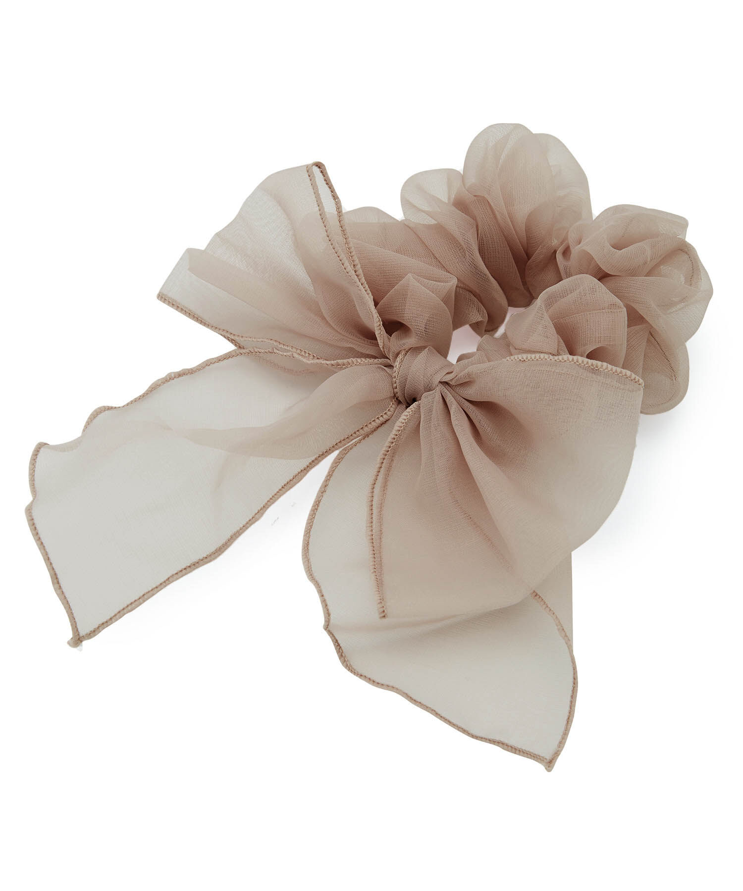 ROPE PICNIC PASSAGE「配色メローオーガンジーリボンシュシュ」|ヘアゴム・シュシュ|