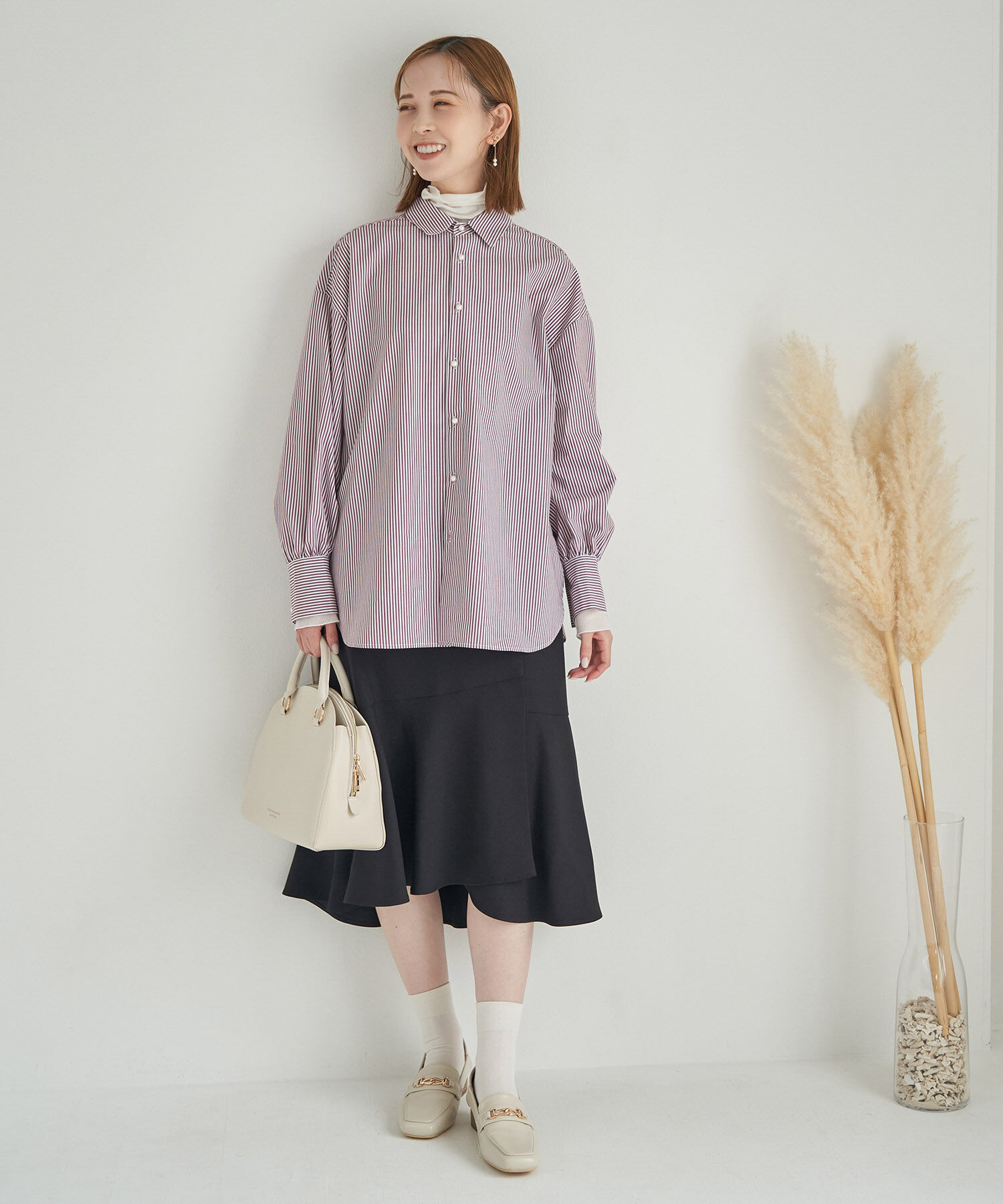 Rope&rsquo;Picnic「洗える/パールシャツ」|シャツ・ブラウス|