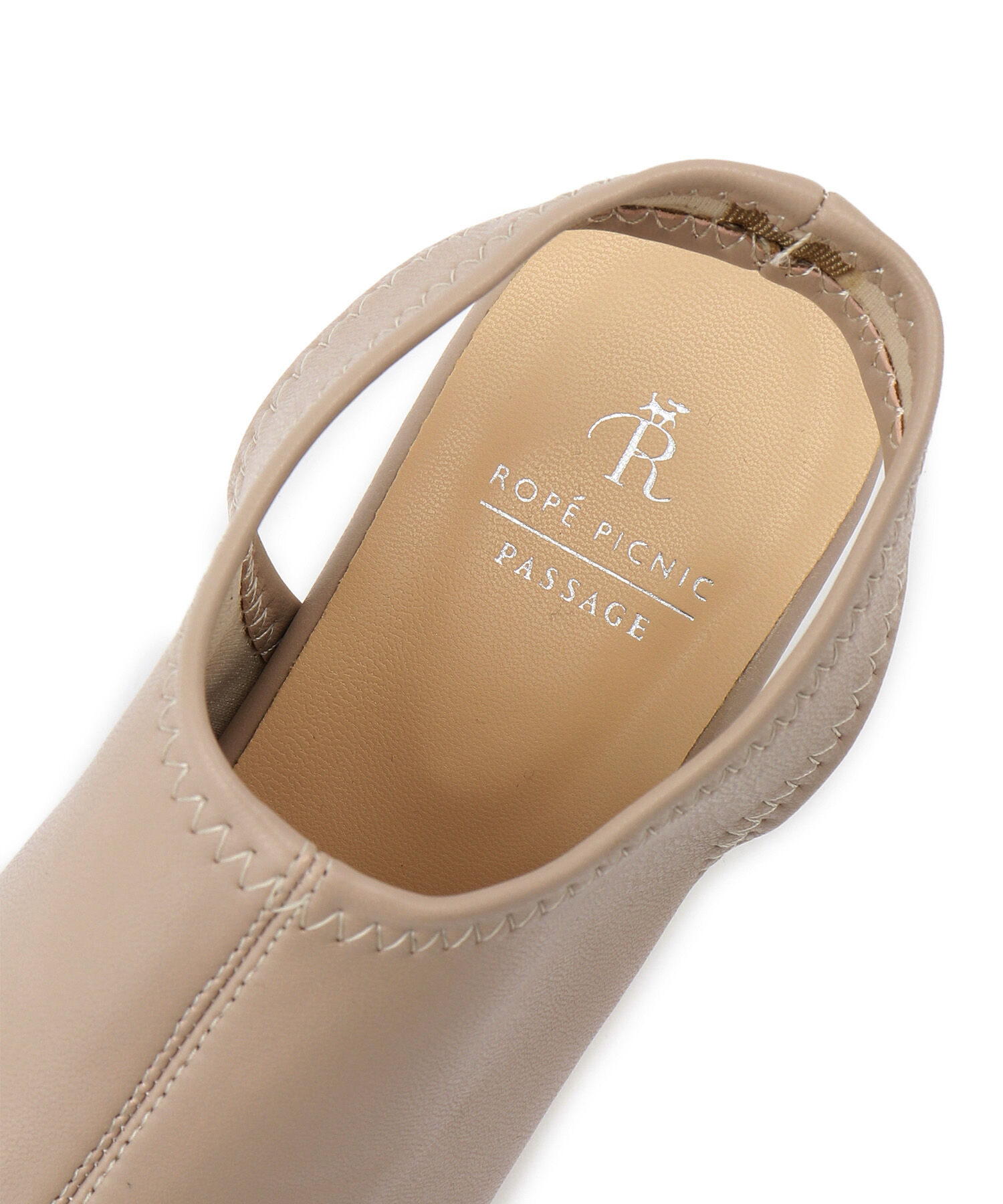 ROPE PICNIC PASSAGE「オープントゥスソフトトレッチバックスリングミュール」|サンダル|