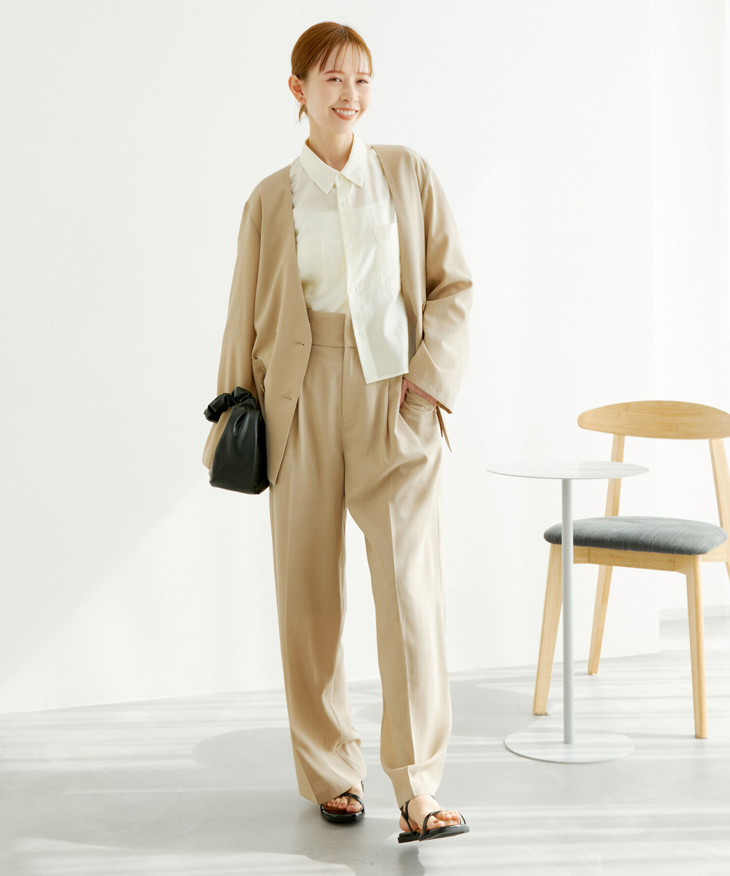 Rope&rsquo;Picnic「【ご好評につき追加生産・新色追加】クロップドシアーシャツ」|シャツ・ブラウス|