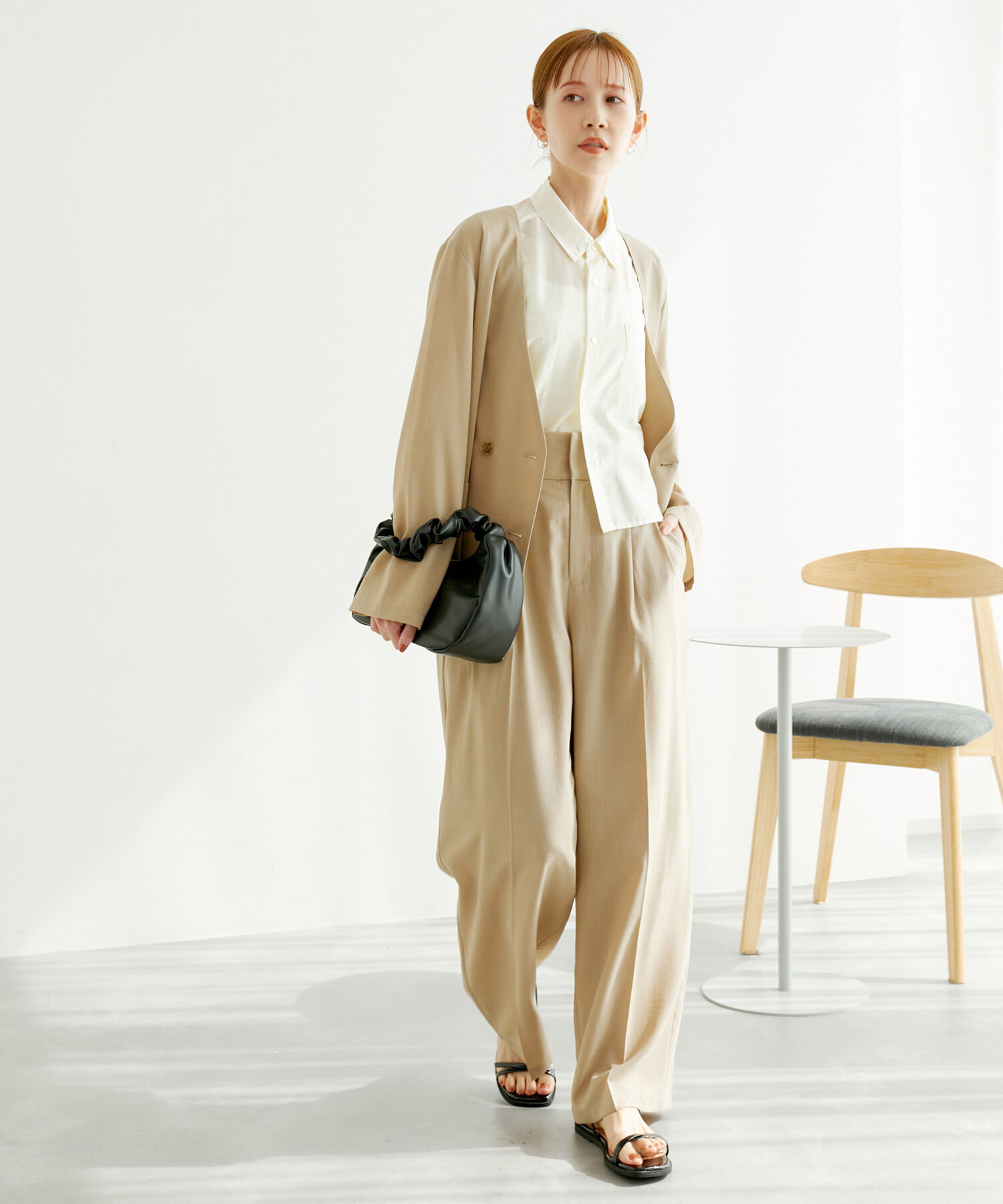 Rope&rsquo;Picnic「【ご好評につき追加生産・新色追加】クロップドシアーシャツ」|シャツ・ブラウス|