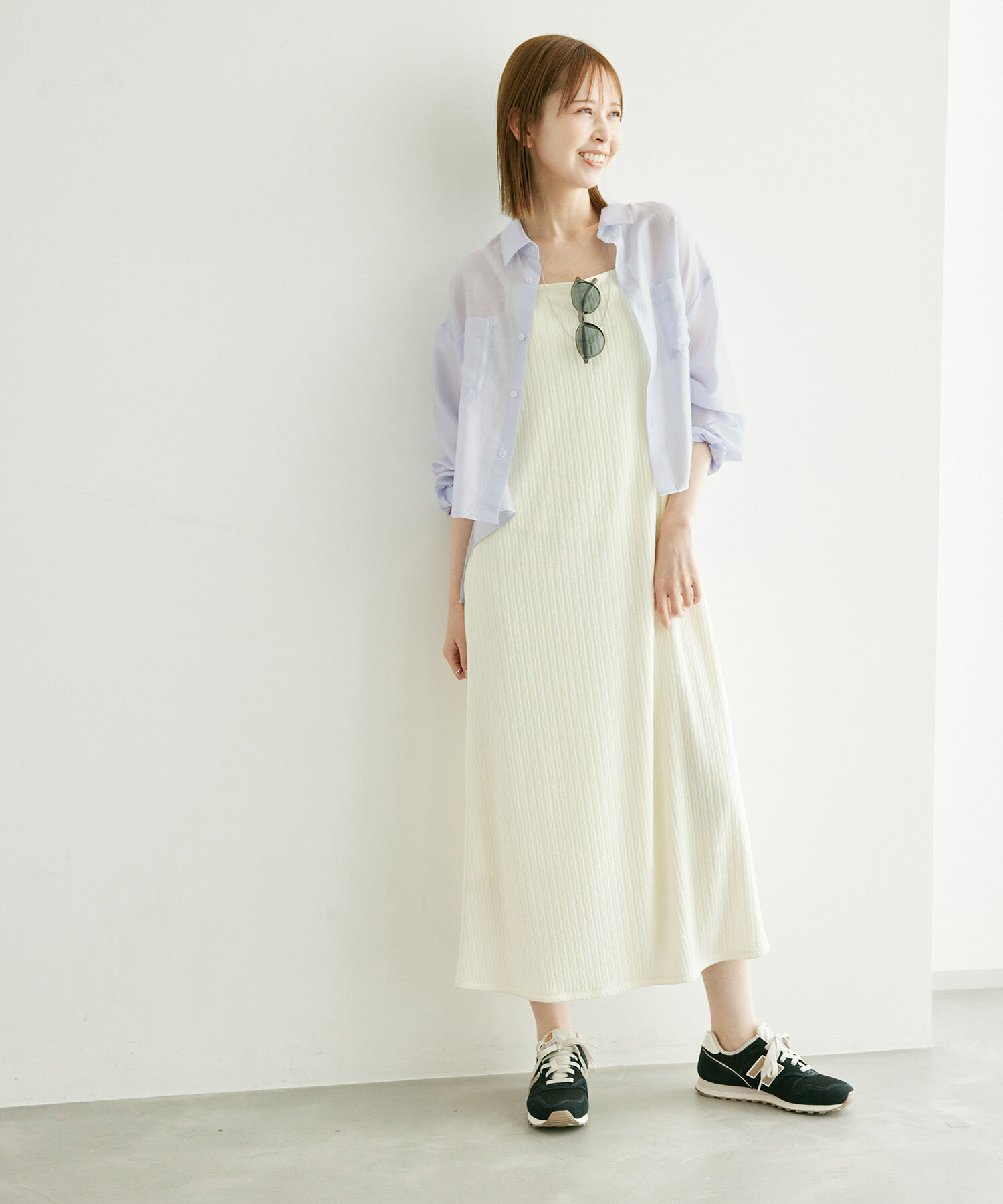 Rope&rsquo;Picnic「【ご好評につき追加生産・新色追加】クロップドシアーシャツ」|シャツ・ブラウス|