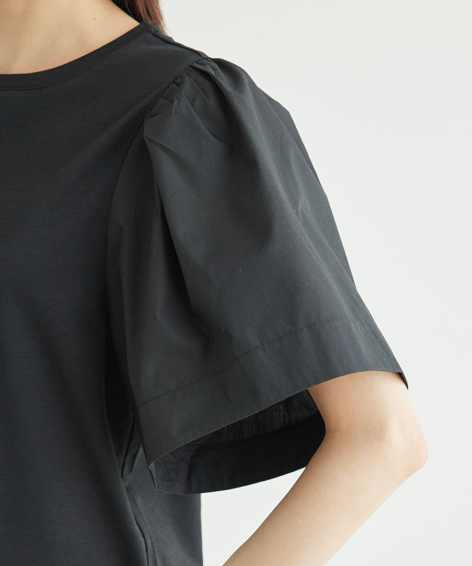 Rope&rsquo;Picnic「布帛ボリューム袖カットソートップス」|Tシャツ・カットソー|