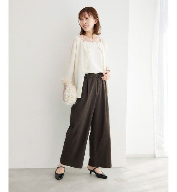 Rope&rsquo;Picnic「【3サイズ展開】イージーワイドパンツ」|チノ|