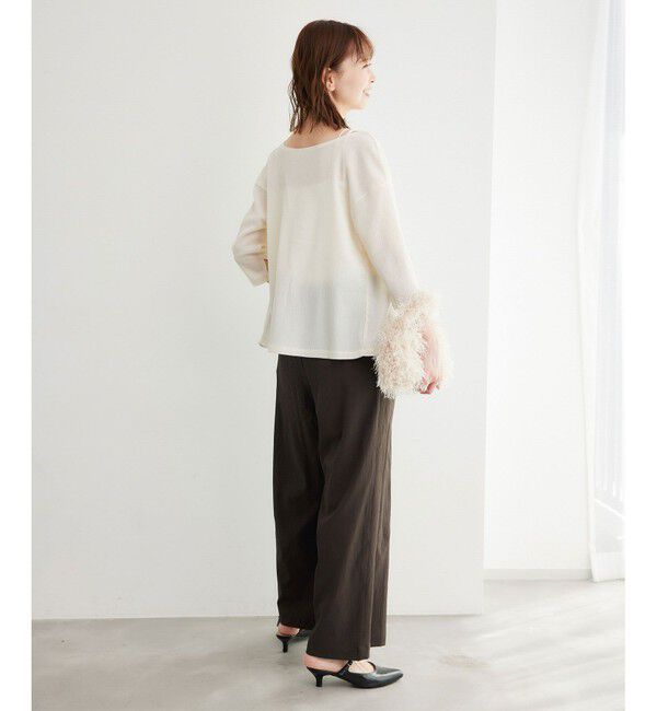 Rope&rsquo;Picnic「【3サイズ展開】イージーワイドパンツ」|チノ|