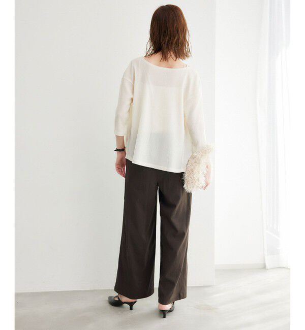 Rope&rsquo;Picnic「【3サイズ展開】イージーワイドパンツ」|チノ|