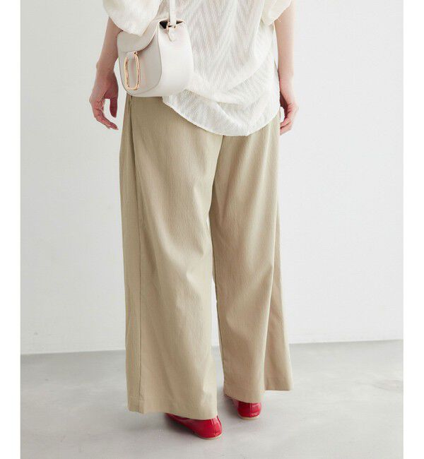 Rope&rsquo;Picnic「【3サイズ展開】イージーワイドパンツ」|チノ|