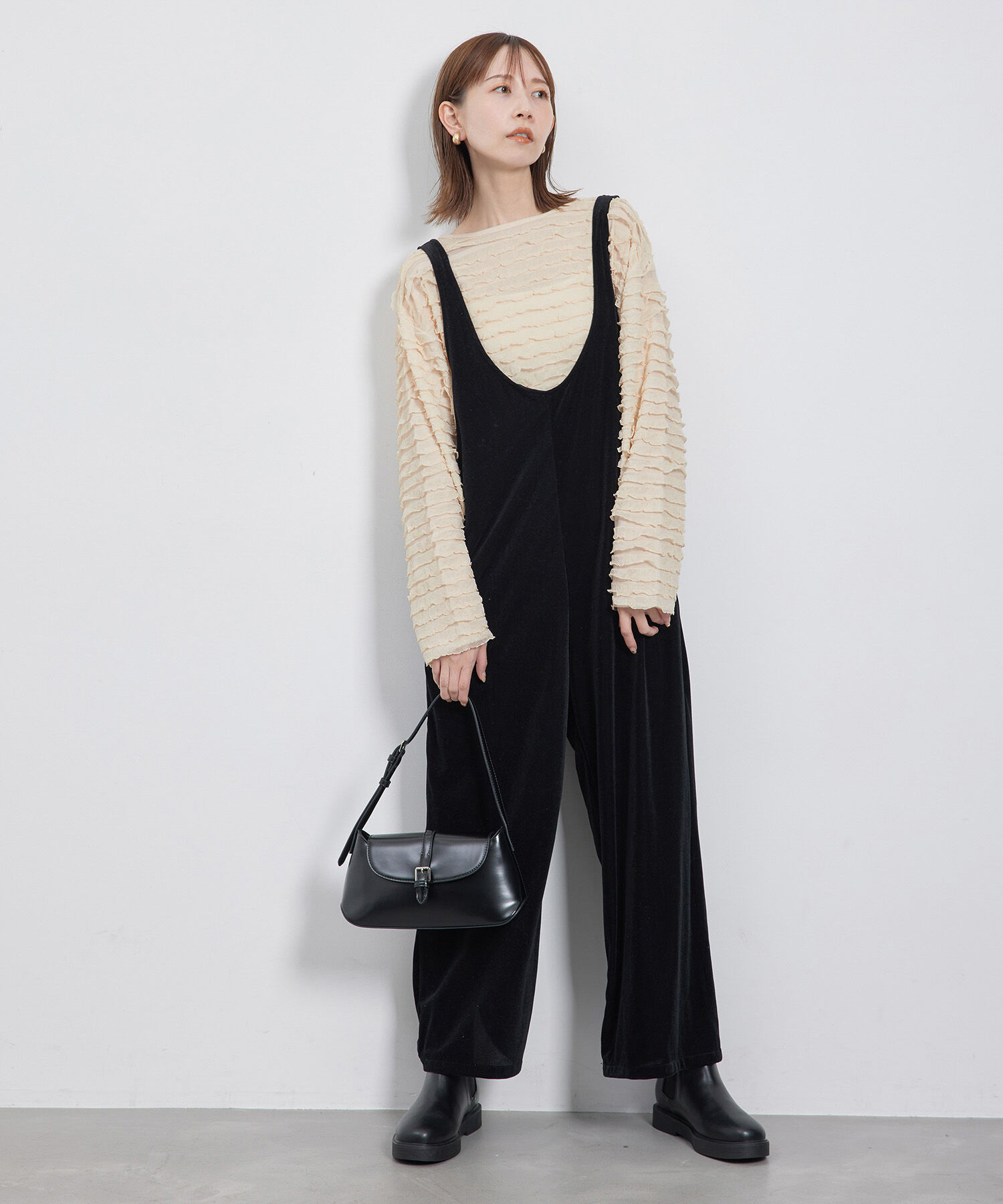 Rope&rsquo;Picnic「フリルジャガードカットソートップス」|Tシャツ・カットソー|