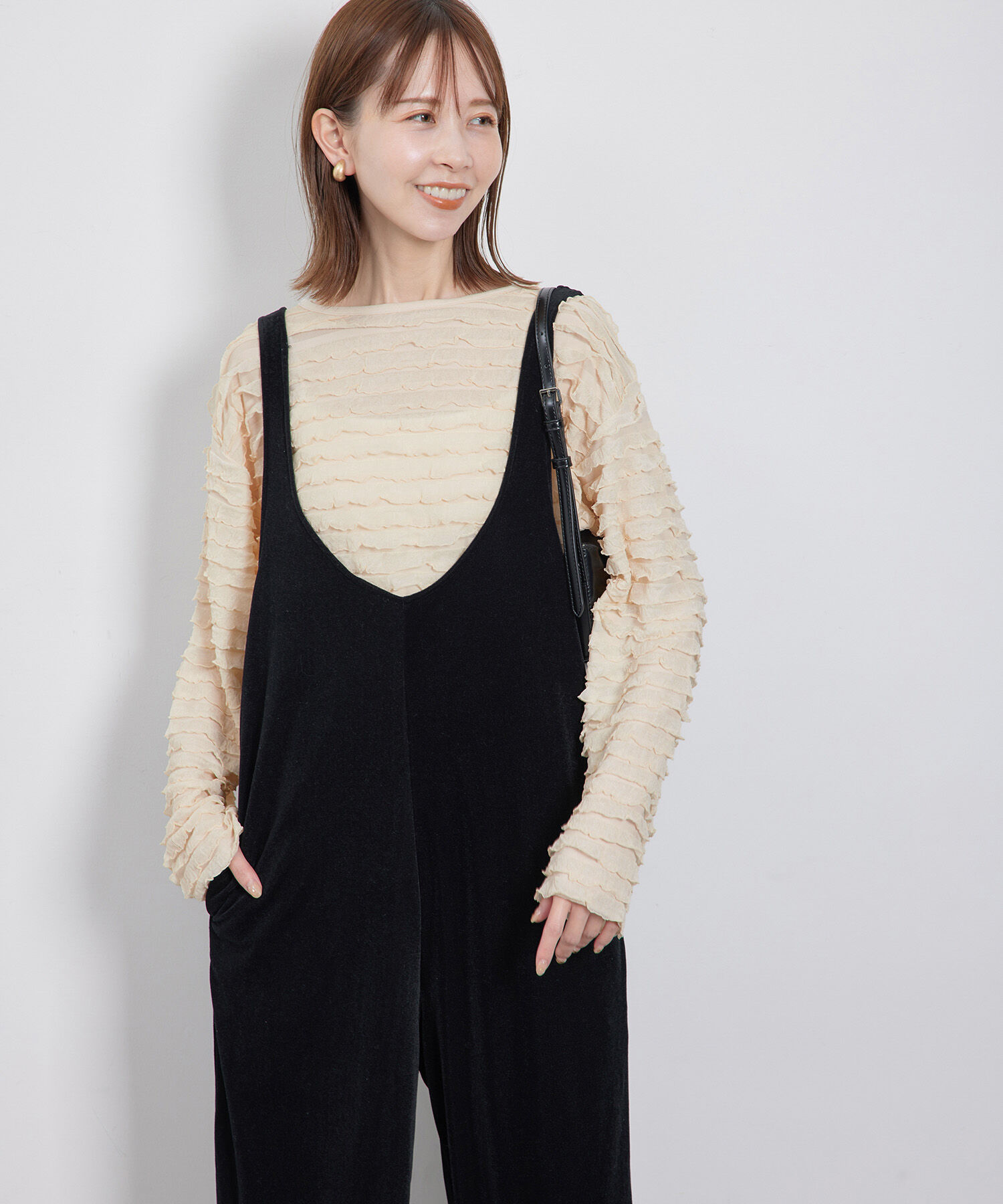 Rope&rsquo;Picnic「フリルジャガードカットソートップス」|Tシャツ・カットソー|