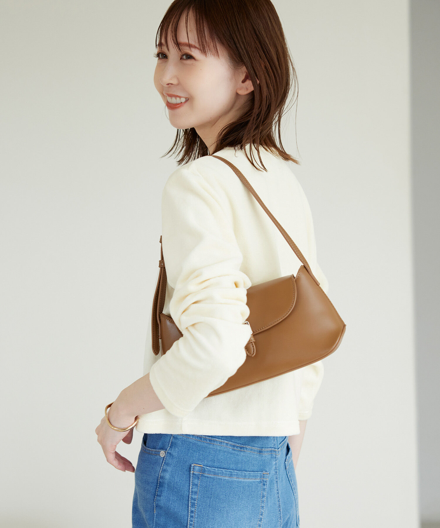 Rope&rsquo;Picnic「パイルクロップドカーディガン」|カーディガン|