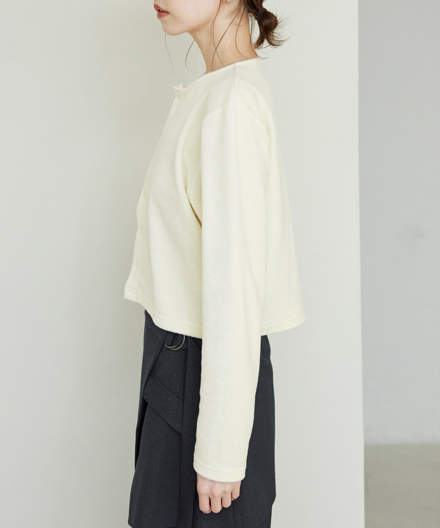 Rope&rsquo;Picnic「パイルクロップドカーディガン」|カーディガン|