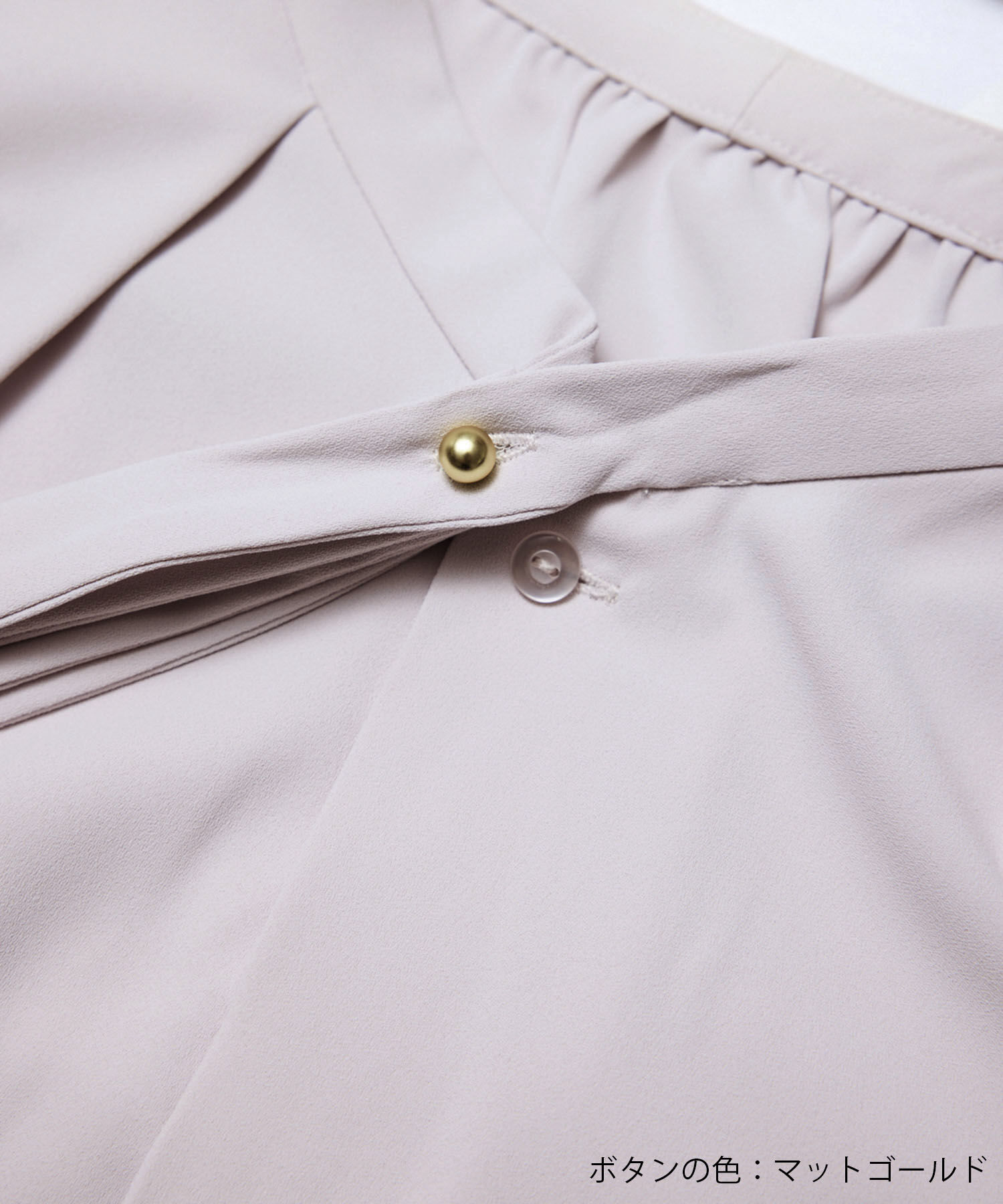 Rope&rsquo;Picnic「2サイズ展開/メタルボタンリボンタイハーフスリーブブラウス」|シャツ・ブラウス|