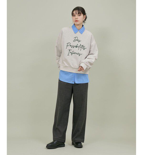 ROPE' PICNIC R「ブラッシュ刺繍スウェット/吸水速乾」|スウェット・ジャージ|