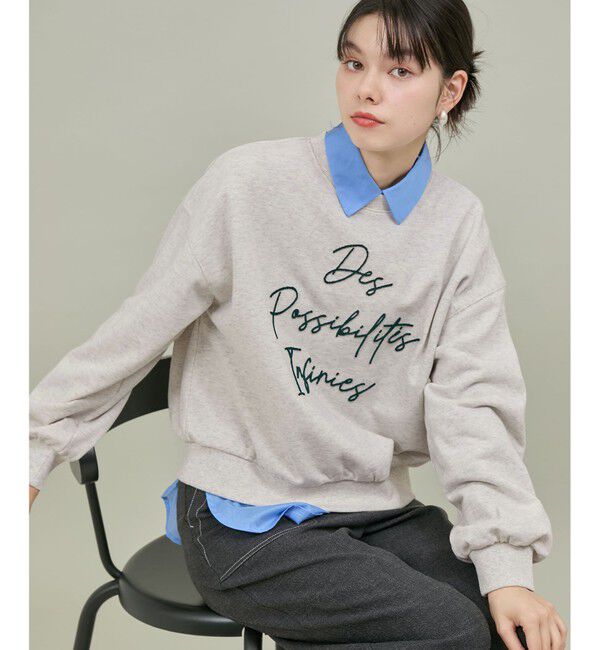 ROPE' PICNIC R「ブラッシュ刺繍スウェット/吸水速乾」|スウェット・ジャージ|