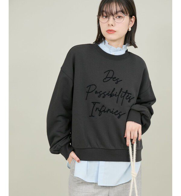 ROPE' PICNIC R「ブラッシュ刺繍スウェット/吸水速乾」|スウェット・ジャージ|